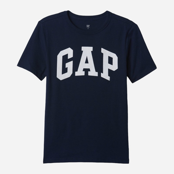 Koszulka młodzieżowa chłopięca GAP 424016-12 145-153 cm Ciemnogranatowa (1200133318273)
