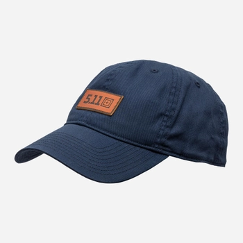 Кепка тактична 5.11 Tactical Leather Box Logo Cap 89200-721 One Size Pacific Navy (888579547993)