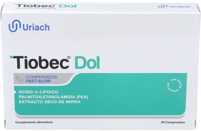 Дієтична добавка Uriach Tiobec Dol 20 таблеток (8470001863942)