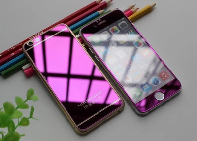 Захисне скло iPhone 6/6s Plus Front+Back Mirror purple