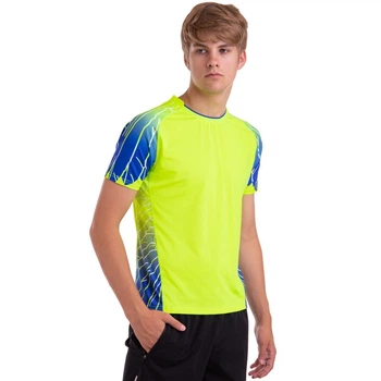Футболка чоловіча Zelart 7319 розмір M (44-46) Neon Green-Blue