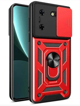 Чохол Camshield з кільцем-підставкою на Tecno Pova 5 (red)