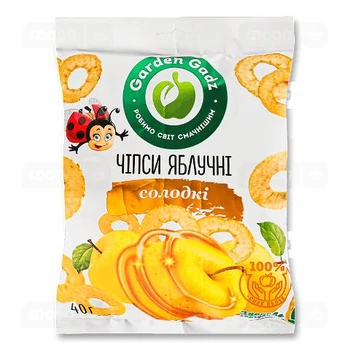 Чіпси яблучні солодкі Garden Gadz 40 г