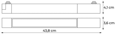 Lampa szynowa DPM X-Line LED liniowa 20 W 2020 lm biała (STF3-20W-W)