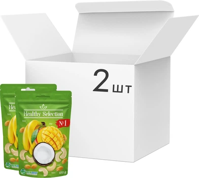 Упаковка смеси орехов и фруктов №1 WINWAY Healthy Selection 100 г х 2 шт (0.2 кг) (4821912901409)