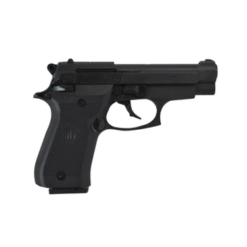 Стартовый пистолет Beretta 84, Retay 84FS Black, Сигнальный пистолет под холостой патрон 9мм, Шумовой