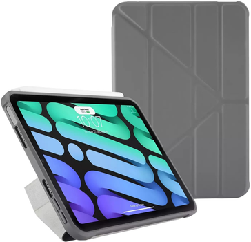 Etui Pipetto do Apple iPad mini 6 Origami Dark Gray (P055-50-S)