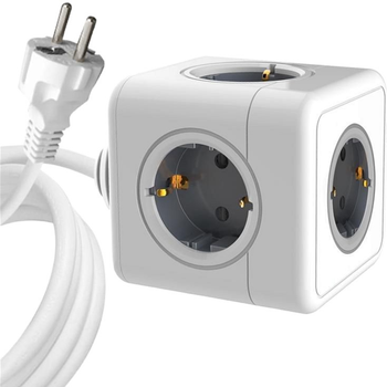 Подовжувач MicroConnect 5 way Schuko 1.5 м White (MC-CUBE015)