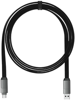 Кабель InCharge X Max Lava 2 x USB Type-C - USB Type-A + micro-USB + Apple Lightning 1.5 м Black (7640170469851)
