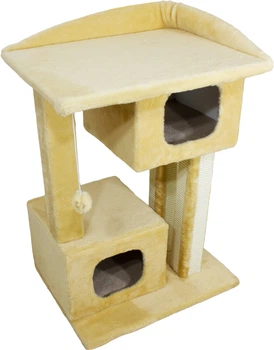 Дряпка Lucky Pet дом Каньон мех 57x44x79 см Бежевая (4820276193758)