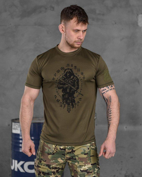 Тактическая потоотводящая футболка Oblivion tactical berserk oliva ВТ6783 M