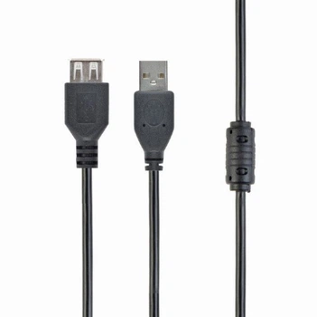 Удлинитель Cablexpert CCF-USB2-AMAF-6, премиум качество USB 2.0 A-папа/A-мама, 1.8 м, с ферритовой сердцевиной
