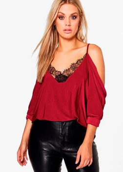 Блузка жіноча Boohoo бордова, розмір 3XL (STK002796-09)