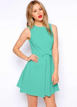 Бирюзовое мини платье ASOS S Stk000565-1