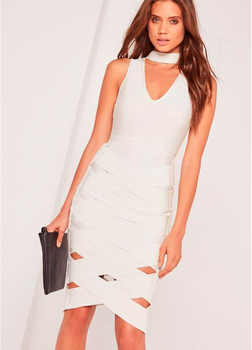 Бандажное миди платье Missguided S Stk002054