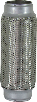 Гофра глушителя 50х200мм. 3-х слойная (CarLine) (длинный фланец) CL 50x200