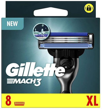 Змінні картриджі для бритви Gillette Mach 3 Shaving Razor 8 шт (8001090428400)