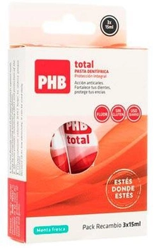 Зубна паста PHB Pack Total 3 x 15 мл (8437010510274)