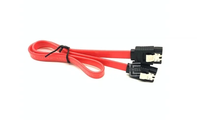 Кабель Ewell SATA 7pin F/F 0.40 м, с защёлками, Red (EW575)