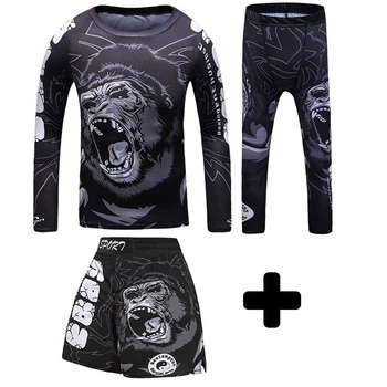 Комплект дитячий спортивний 3в1 Cody Lundin Gorilla (Футболка, Шорти та Легінси) Зріст 100 - 110 см