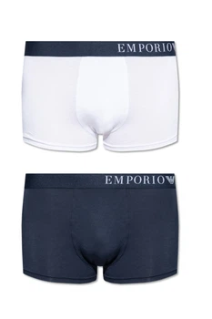 Боксери чоловічі 2 шт. Emporio Armani М Білий/Темно-синій (3F733-111210)