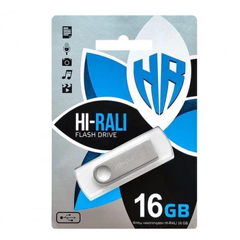Флеш пам `ять 16Gb Hi-Rali Shuttle Silver (52814)