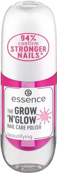 Лак-укріплювач для нігтів Essence The Grow N Glow Nail Care Polish 8 мл (4059729408518)