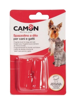 Szczoteczka do zębów na palec Camon dla kotów i psów 2 szt (8019808207735)