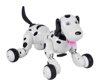 Интерактивный Робот Собака Smart Dog на радиоуправлении Белый с черный