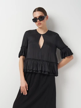 Блузка женская H&M 0589412_черн 34 Черная (KZ2000001253465_KAY2000001253465)