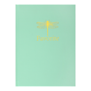 Записна книжка BM.2410-438 FAVOURITE, PASTEL, А5, 96 арк., кліт, офсет крем, тв. лам. обкл., м'ятна
