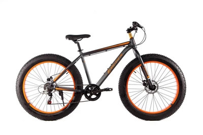 Велосипед E-motion Fatbike GT 26" алюминиевая рама 19" Серо-оранжевый (E-MGT2619SO)