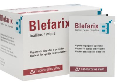 Вологі серветки для очей Blefarix Wipes Hygiene Eyelids and Eyelashes Lab 50 шт (8470001518422)
