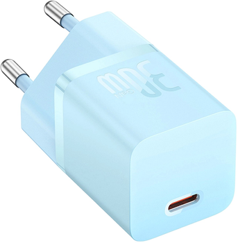 Зарядний пристрій для телефону Baseus 30W USB Type-C Blue (CCGN070603)