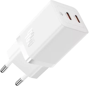 Зарядний пристрій для телефону Baseus 40W USB Type-C White (CCGP180102)