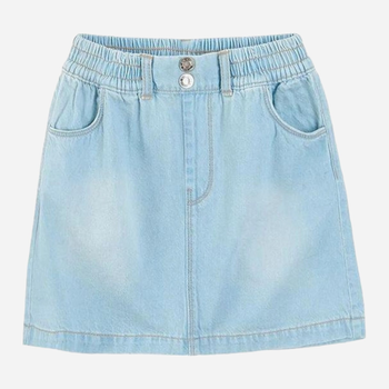 Дитяча джинсова спідниця для дівчинки Cool Club CJG2413673 110 см Блакитна (5903977322777)