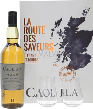 Виски Caol Ila Moch 0.7 л 43% в подарочной упаковке + 2 стакана (5000281074214)