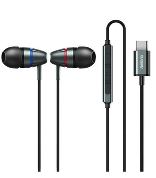 Навушники REMAX Type-C Metal Wired Earphone for Music & Call RM-660a сірі