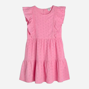 Letnia sukienka dziecięca dziewczięca Cool Club CCG2412351 134 cm Różowa (5903977273666)