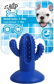 Іграшка жувальна для собак All for Paws Dental Chews-Cactus 8.4 см Blue (0847922041960)