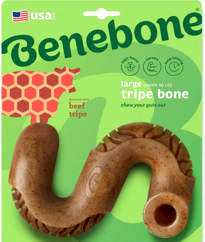 Іграшка для собак із яловичими жвалами Benebone Tripe Bone 12 см Brown (0810054210382)