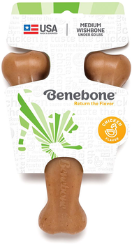 Zabawka dla psów o smaku kurczaka Benebone Wishbone Chicken 18 cm Brown (0854111004040)