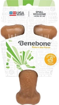 Zabawka dla psów o smaku kurczaka Benebone Wishbone Chicken 13 cm Brown (0854111004057)