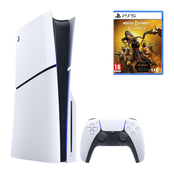 Набор Консоль Sony PlayStation 5 Slim Blu-ray 1TB White + Игра Mortal Kombat 11 Ultimate Edition Русские Субтитры