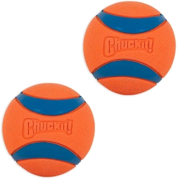 Набір м'ячів для собак Chuckit! Ultra Ball 5 см 2 шт Orange and Blue (0660048170204)
