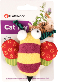 Zabawka dla kotów Flamingo Yowly Bee 11 x 7 x 4 cm Multicolour (5400585133844)