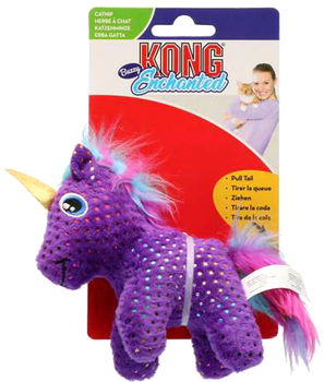 Іграшка для котів Kong Enchanted Buzzy Unicorn 12.1 см Purpurowy (0035585459134)
