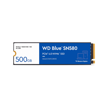 Накопичувач SSD 500GB WD Blue SN580 M.2 2280 PCIe 4.0 x4 3D TLC (WDS500G3B0E)