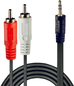 Kabel Lindy 3.5-mm jack - 2 x RCA-jack 3 m (4002888356824)