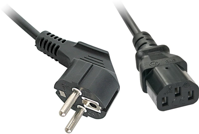 Kabel Lindy Power Schuko - IEC-C13 3 m Black (4002888303361)